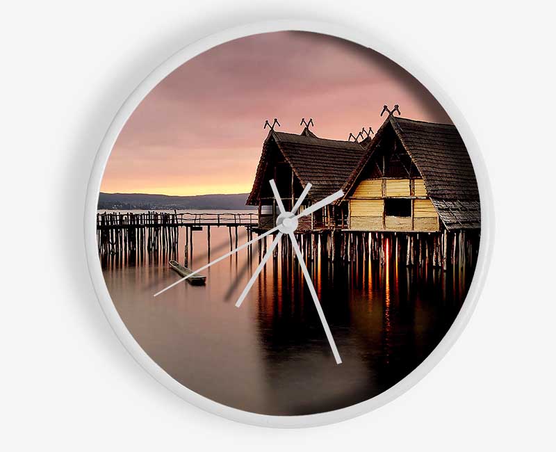 Lake Constance Germany Clock - Wallart-Direct UK