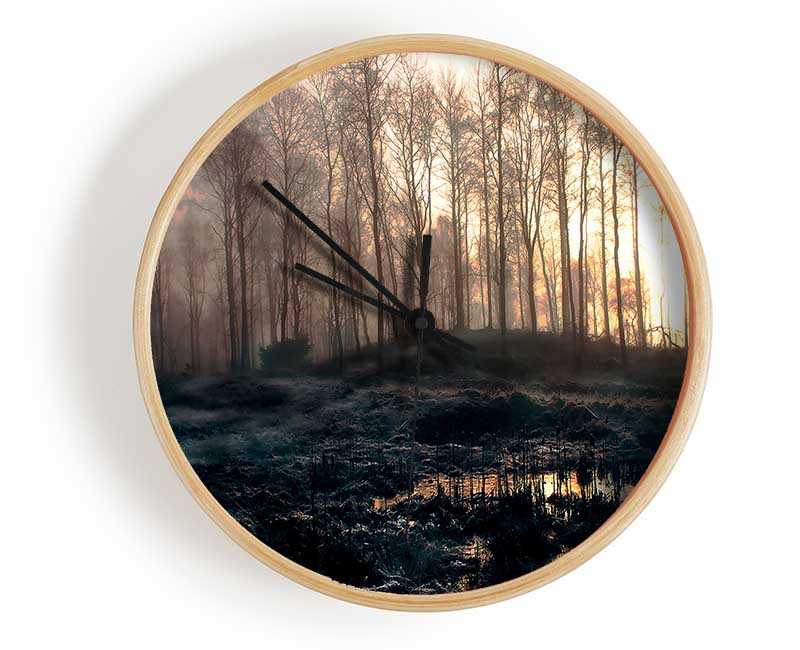 Early Morning Swamp Clock - Wallart-Direct UK