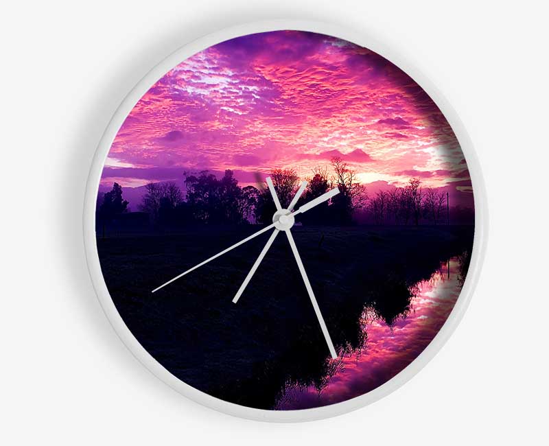 Cold Morning Clock - Wallart-Direct UK