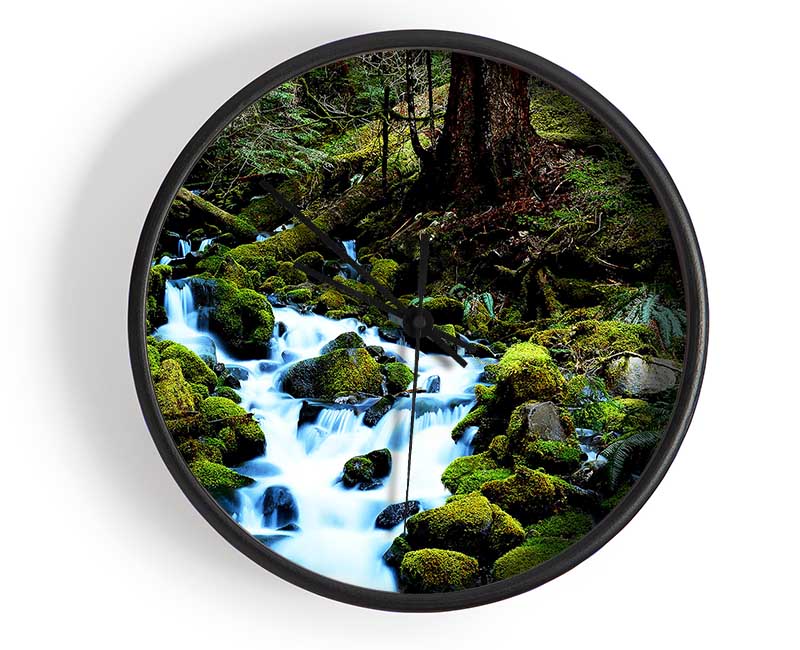 Forest Stream Movement Clock - Wallart-Direct UK