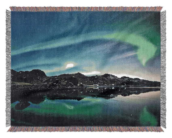 Aurora Green Skies Woven Blanket