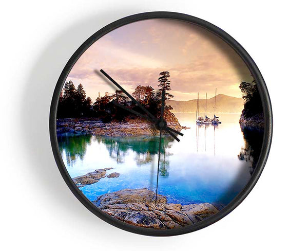 Curme Islands Clock - Wallart-Direct UK