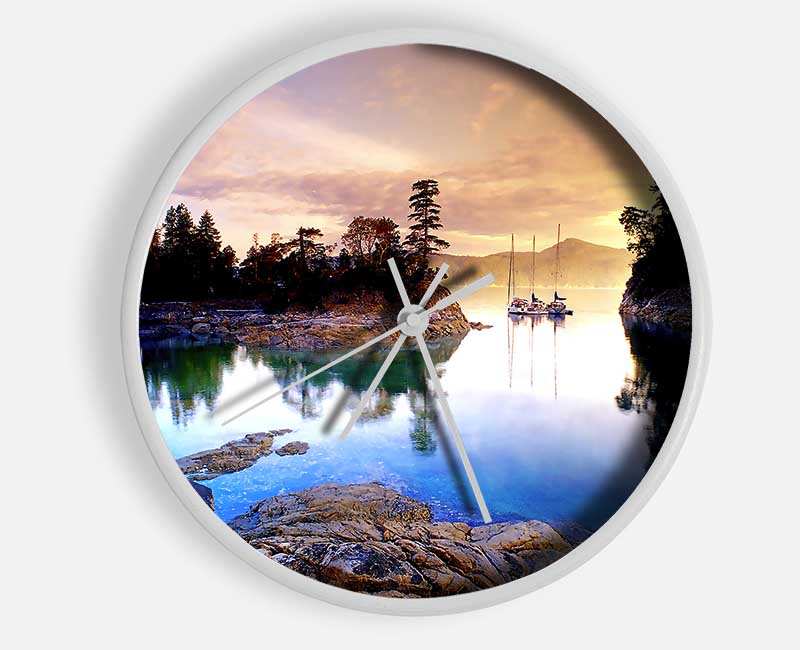 Curme Islands Clock - Wallart-Direct UK