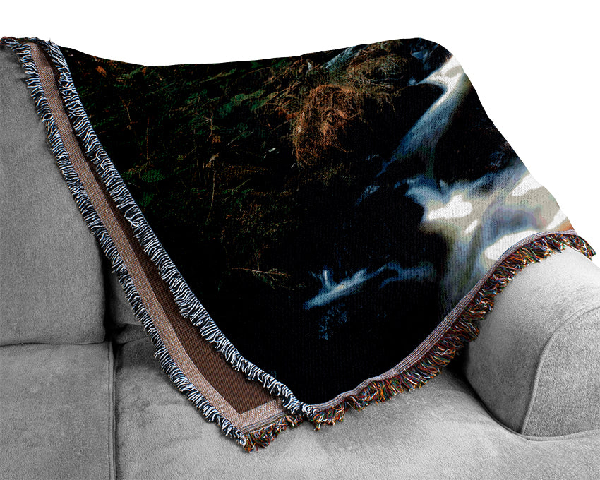 Black Forest In Germany Woven Blanket