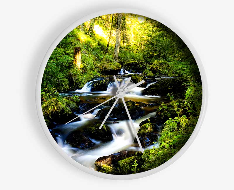 Black Forest In Germany Clock - Wallart-Direct UK