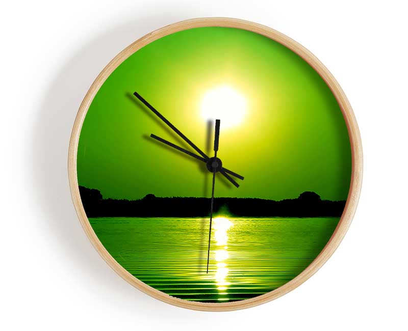 Green Lake Sun Clock - Wallart-Direct UK