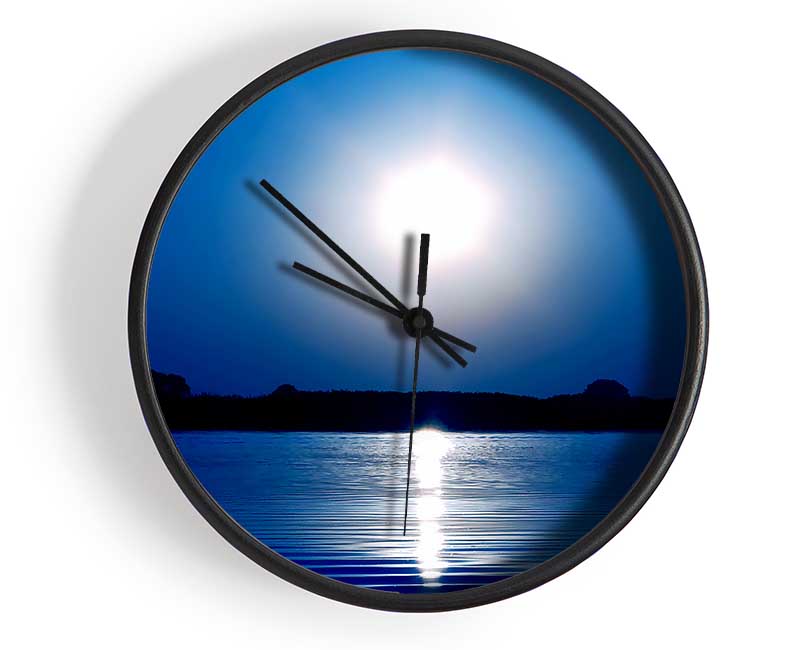 Blue Lake Sun Clock - Wallart-Direct UK