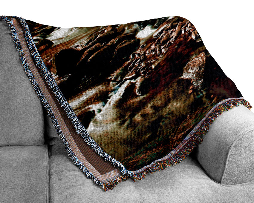 The Stream In Flow Woven Blanket