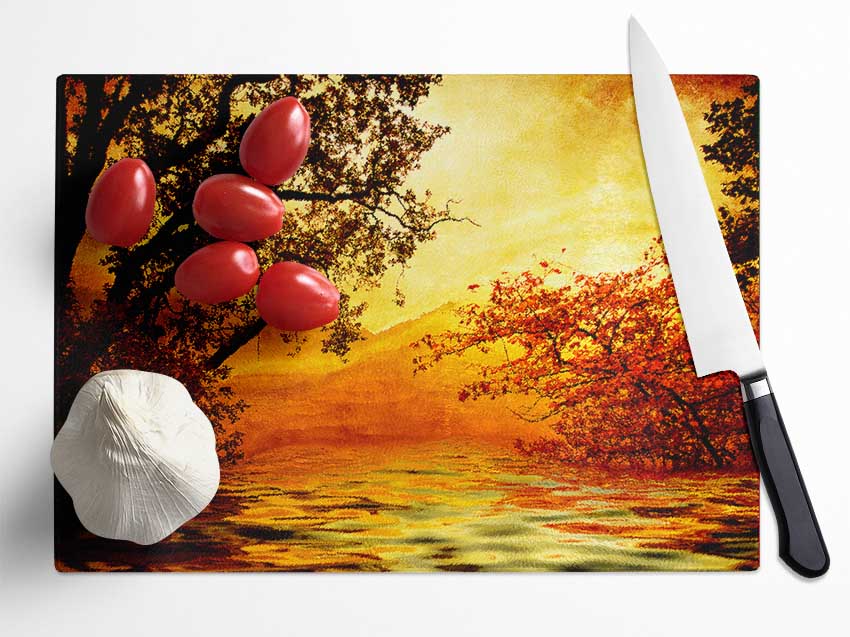 Ochre Lake Glass Chopping Board