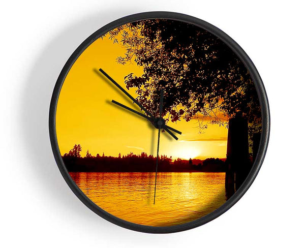 Peaceful River Calm Clock - Wallart-Direct UK