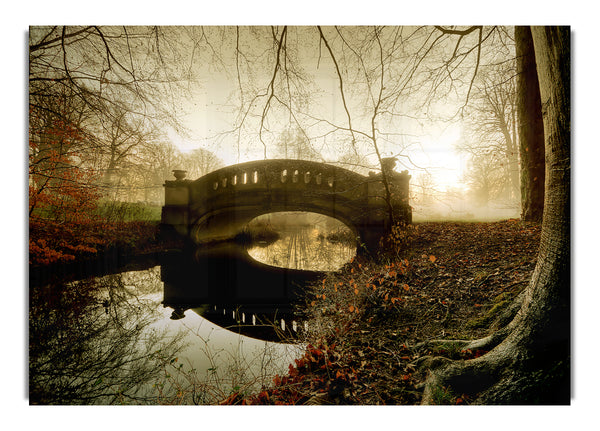 The Misty Autumn Bridge