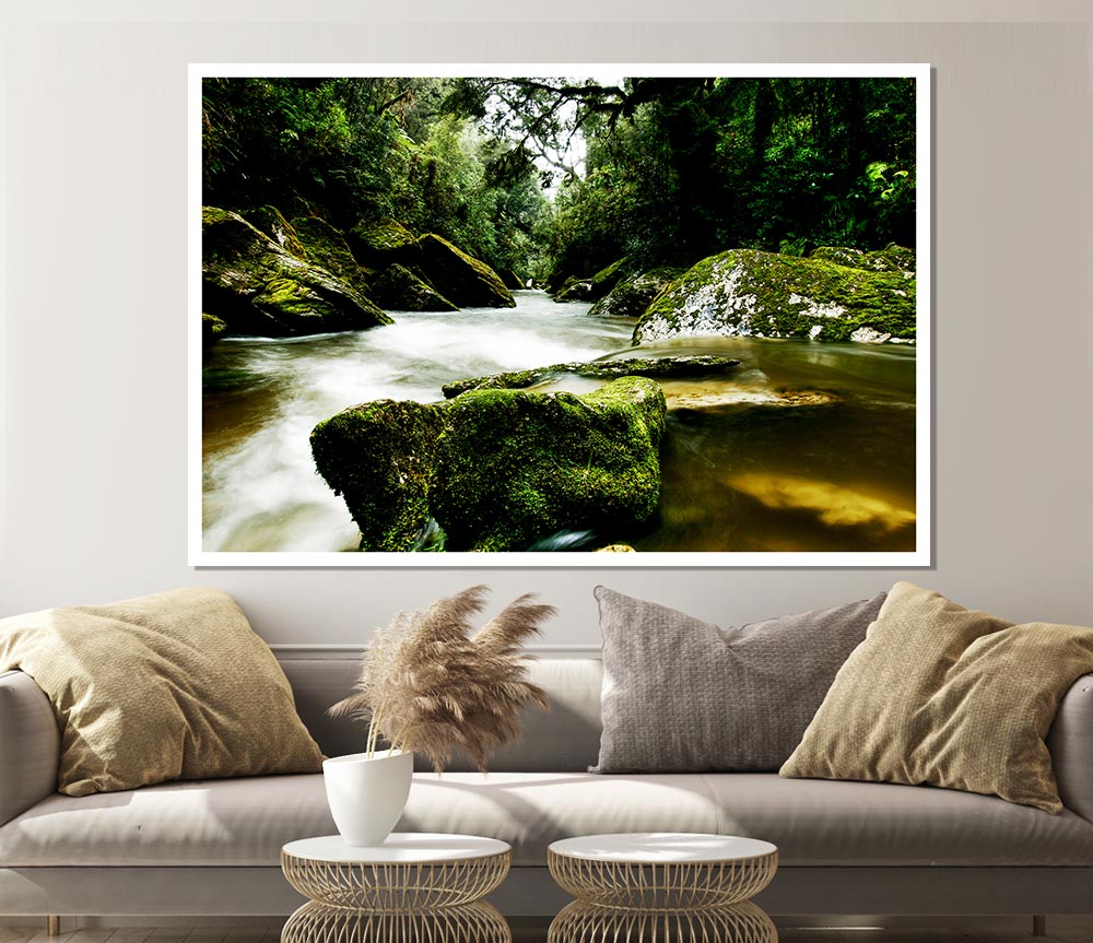 The River Flow Print Poster Wall Art