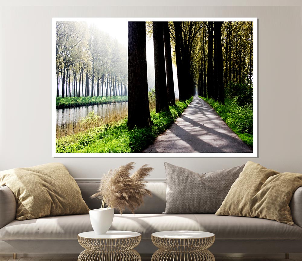 The River Pass Print Poster Wall Art