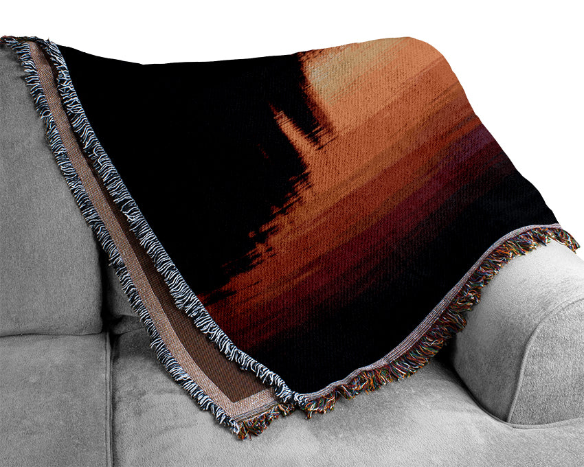 Tranquil River Reflections Woven Blanket