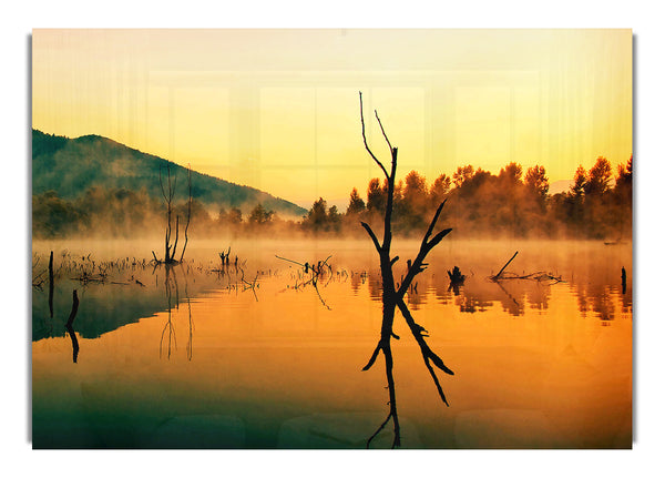 Morning Mist Over The Lake