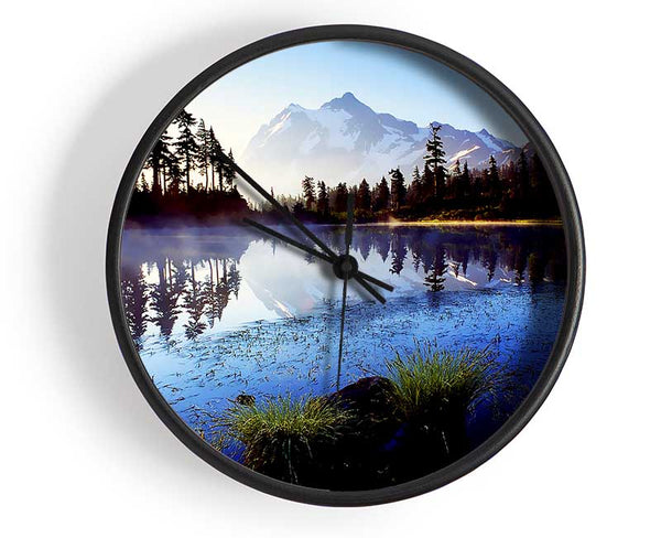 Canadian Lake Mist Clock - Wallart-Direct UK