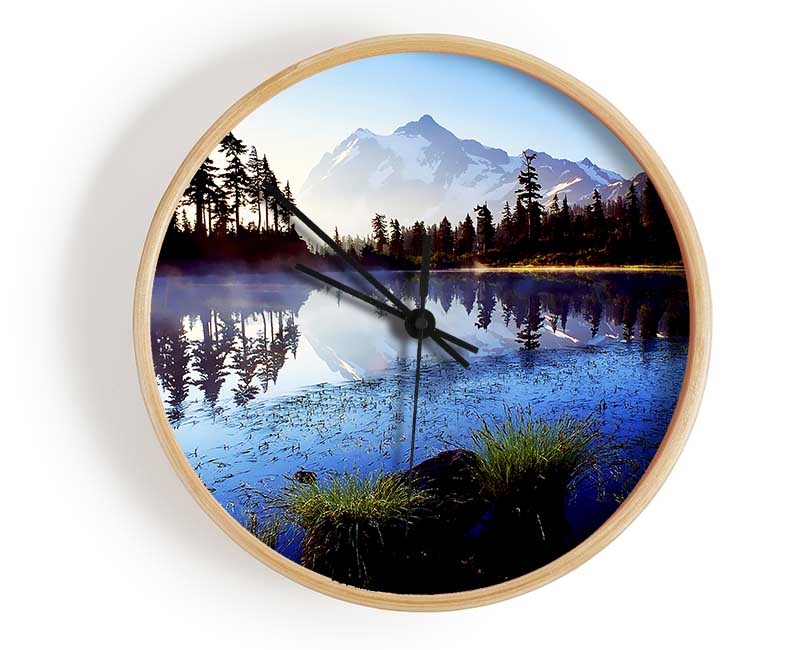 Canadian Lake Mist Clock - Wallart-Direct UK