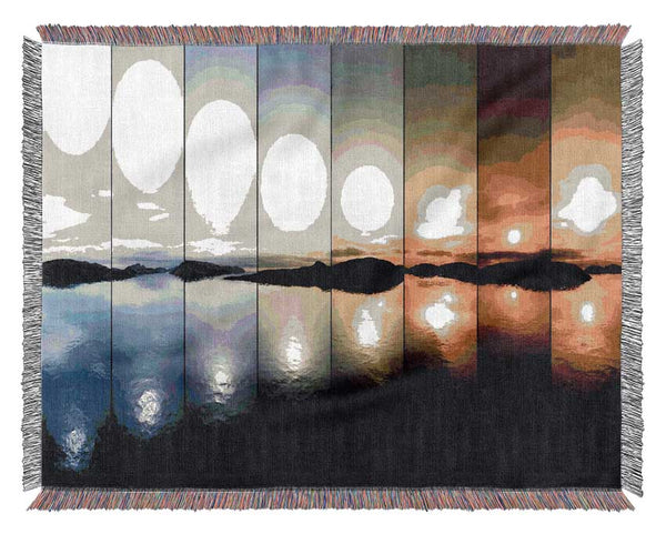 Lights Of The River Woven Blanket