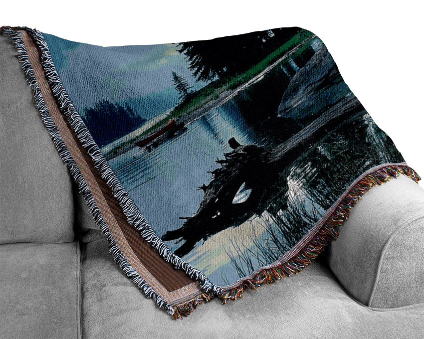 New Zealand Lake View Woven Blanket