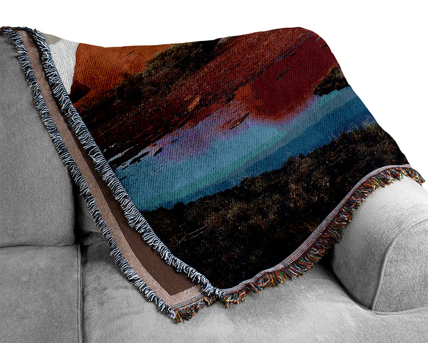 Ayres Rock River View (Uluru) Woven Blanket