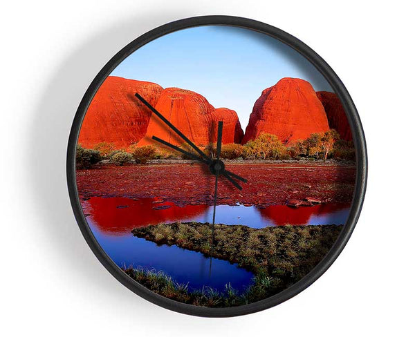 Ayres Rock River View (Uluru) Clock - Wallart-Direct UK