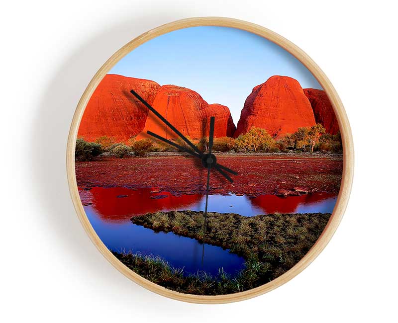 Ayres Rock River View (Uluru) Clock - Wallart-Direct UK