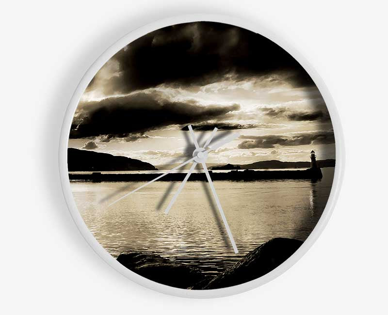 Storms Over The Loch Clock - Wallart-Direct UK