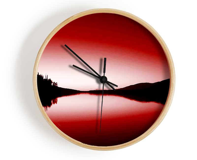 The Red Loch Clock - Wallart-Direct UK