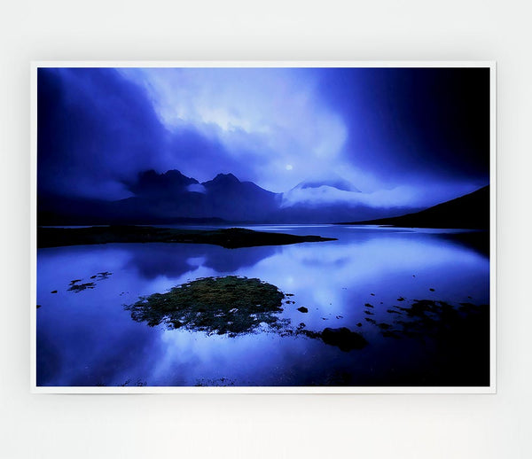 Blue Loch Beauty Print Poster Wall Art