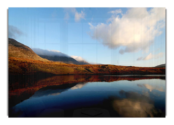 The Contours Of The Mountain Lake