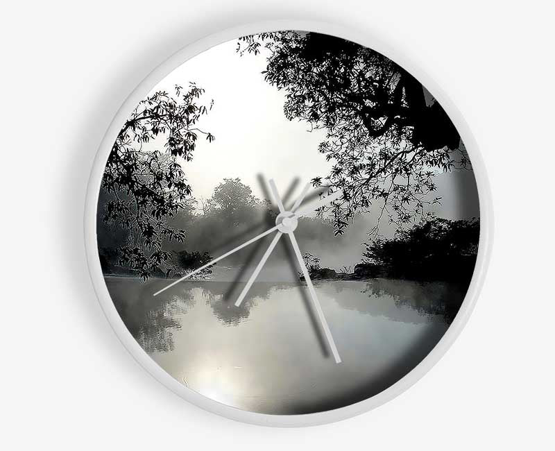 Spring Lake Blue Clock - Wallart-Direct UK