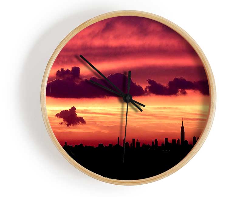 Manhattan Skyline Clock - Wallart-Direct UK