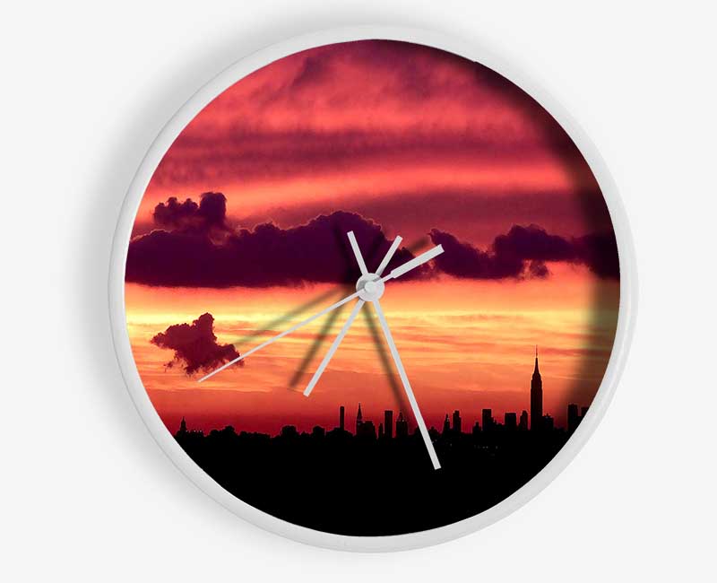 Manhattan Skyline Clock - Wallart-Direct UK