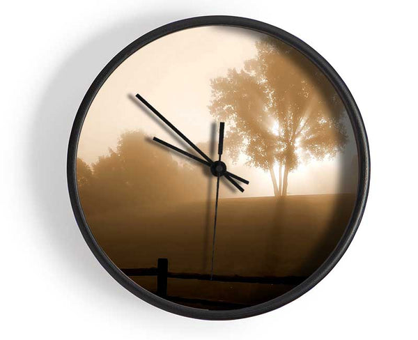 Foggy Morning Clock - Wallart-Direct UK