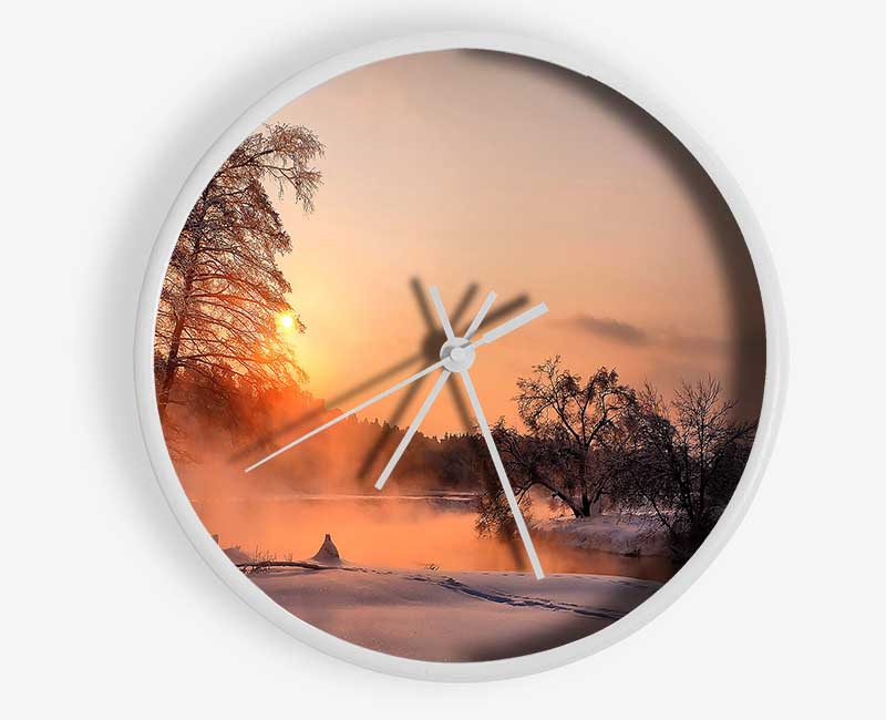 An Evening In December Clock - Wallart-Direct UK