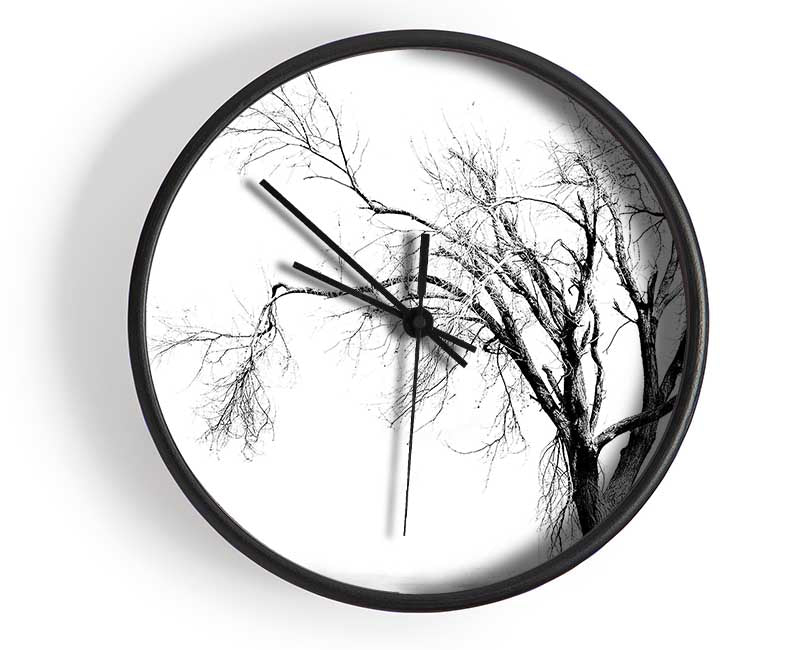 Cold Winter Tree Clock - Wallart-Direct UK