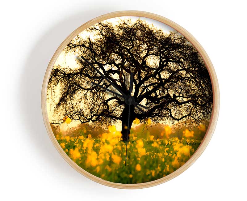 Spring Field Clock - Wallart-Direct UK