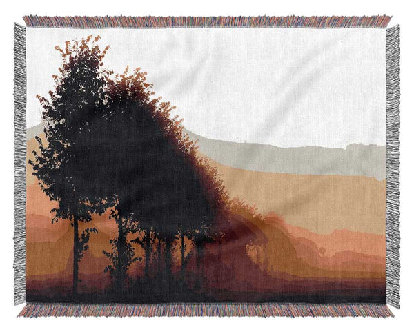 Beautiful Foggy Day Woven Blanket