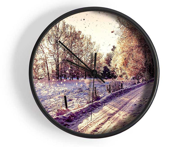 Pathway Winter Clock - Wallart-Direct UK