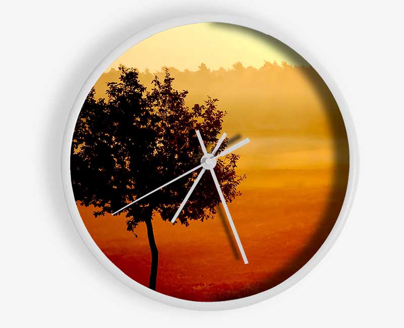 Blazing Sun Tree Clock - Wallart-Direct UK