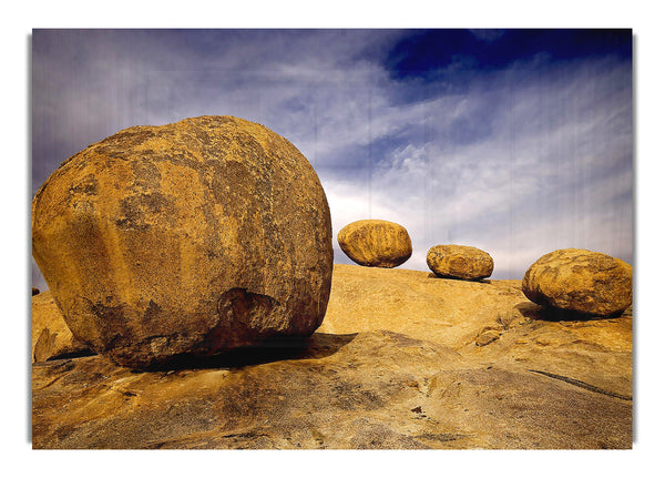 Erodierte Granitblöcke Erongo Gebirge Namibia