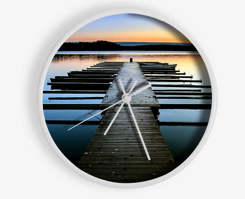 Boat Dock Clock - Wallart-Direct UK