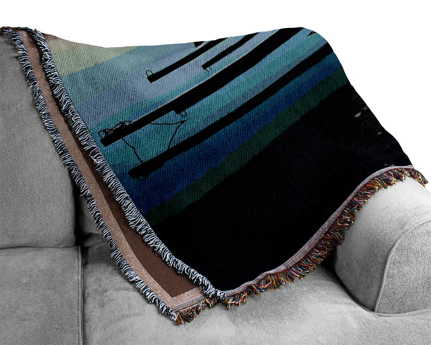 Boat Dock Woven Blanket