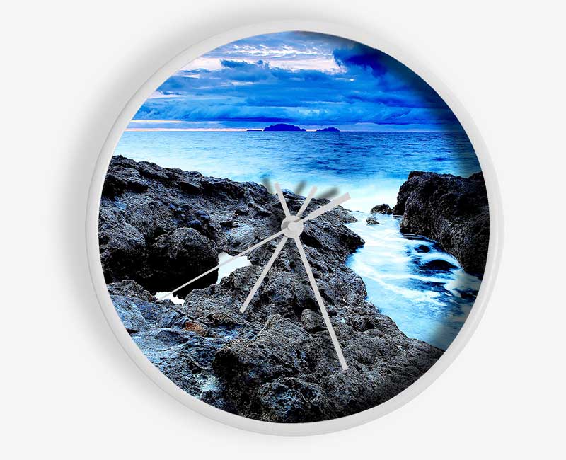 Rocky Shore Clock - Wallart-Direct UK