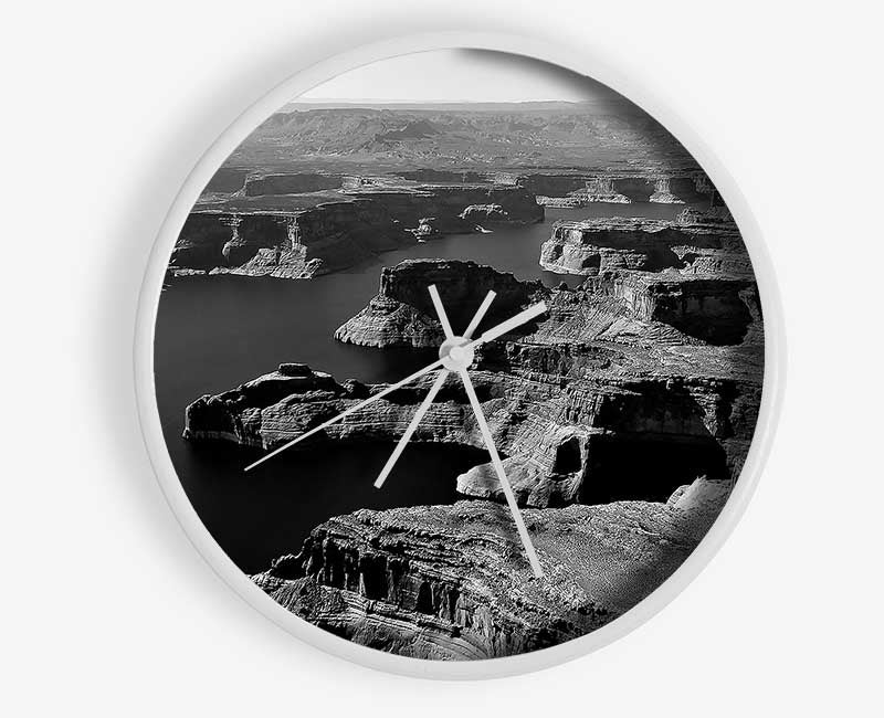 Aerial View Of Canyon Clock - Wallart-Direct UK