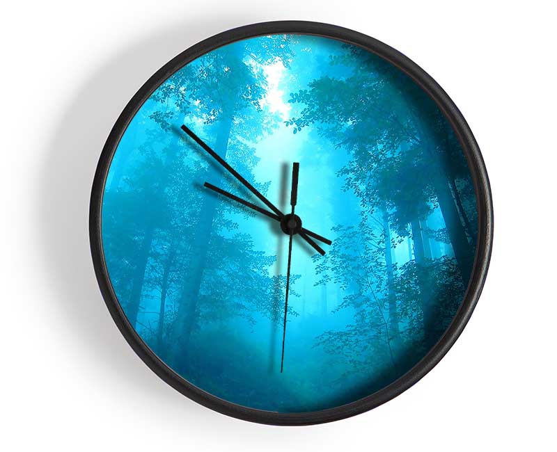 Foggy Forest Clock - Wallart-Direct UK