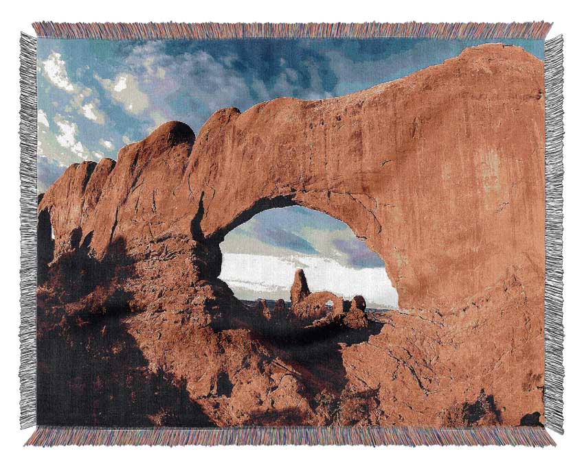 Rock Arch Woven Blanket