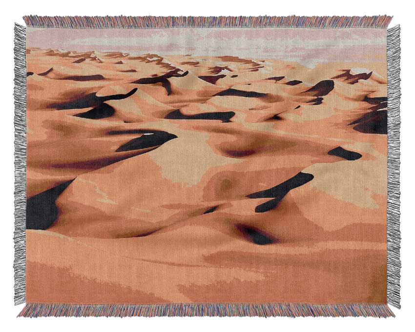 Desert Sand Dunes Woven Blanket