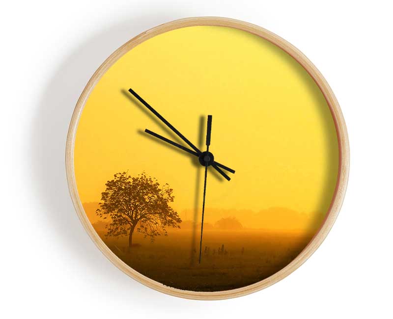 Misty Morning Clock - Wallart-Direct UK