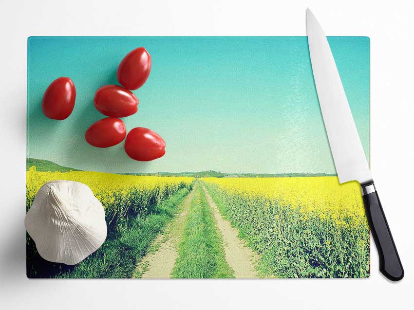 Field Road Glass Chopping Board